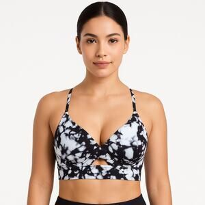 New Victoria’s Secret Pink Bonded Push Up Bra Light Large Black Marble